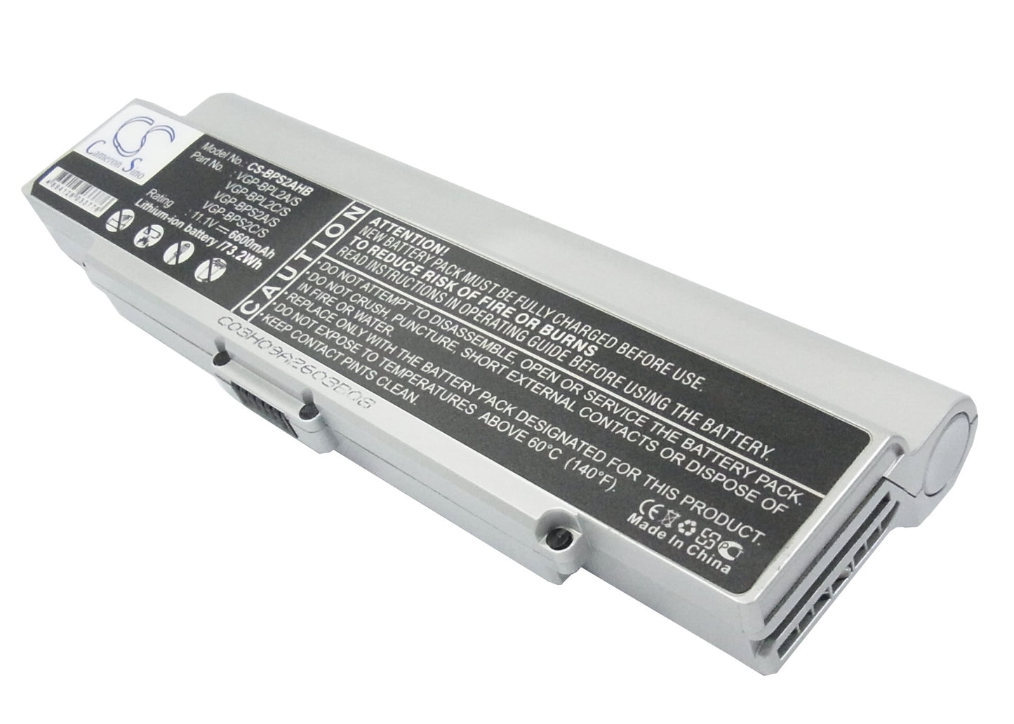 11.1V 6600mAh Li-ion Notebook/Laptop Battery for Sony
