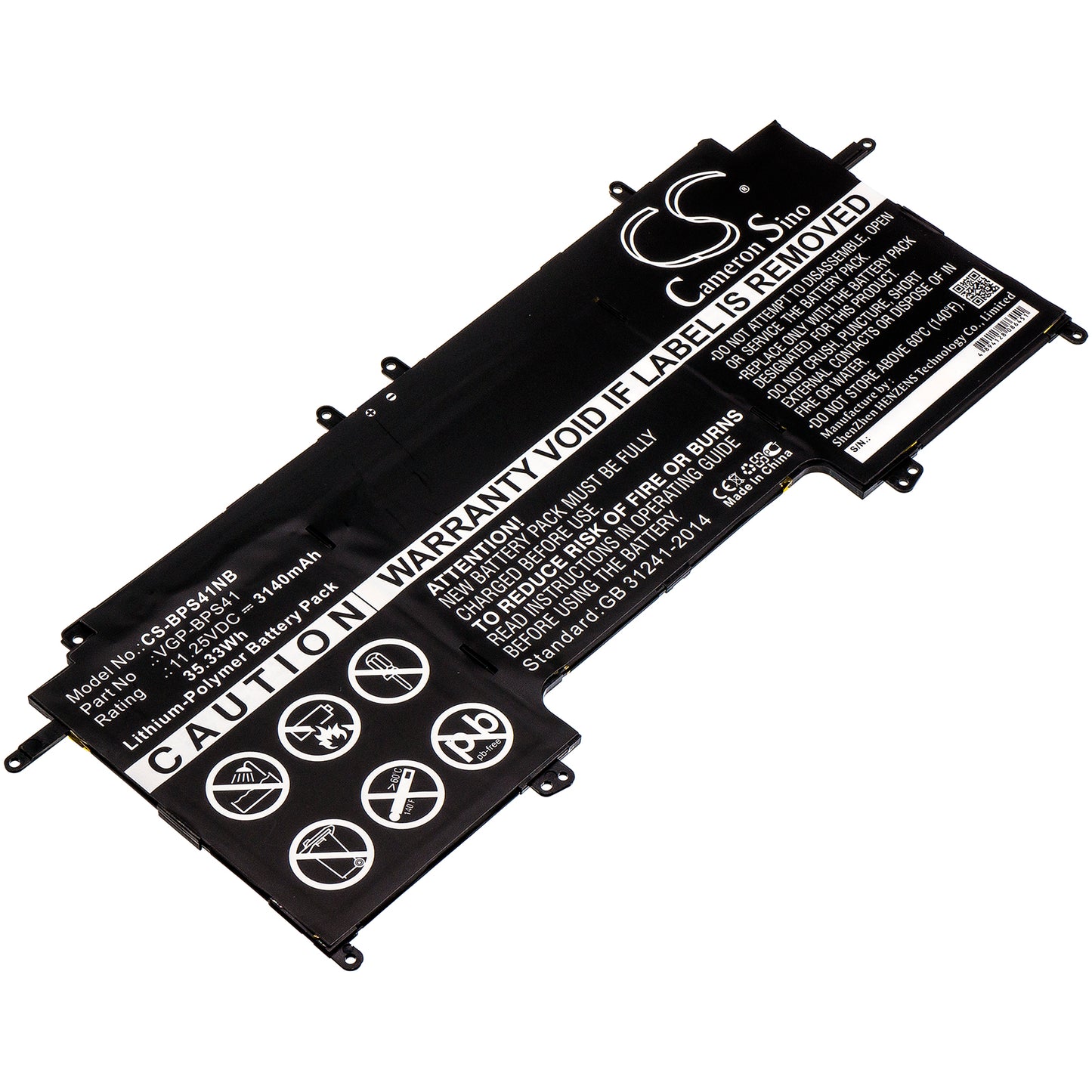 CS-BPS41NB Replacement Battery – Compatible with SVF13N, SVF13N12CW, SVF13N13CXB, SVF13N17, SVF13N17PW/B, SVF13N17PXB, SVF13N18SCB, SVF13N25CG, SVF13N27PG, SVF13N27PW/B, VAIO Fit 13A, Vaio Flip 13, Vaio Flip 13A, VAIO FLIP SVF13N, VAIO SSVF13N27SCB, VAIO SVF13N13CXB, VAIO SVF13N17PXB, VAIO SVF13N17SCB, VAIO SVF13N17SCS, VAIO SVF13N18SCB, VAIO SVF13N18SCS, VAIO SVF13N19DJS, VAIO SVF13N19SCB, VAIO SVF13N19SCS, VAIO SVF13N1A1J, VAIO SVF13N1C4E, VAIO SVF13N1C5E, VAIO SVF13N1D4E, VAIO SVF13N1J2E,
