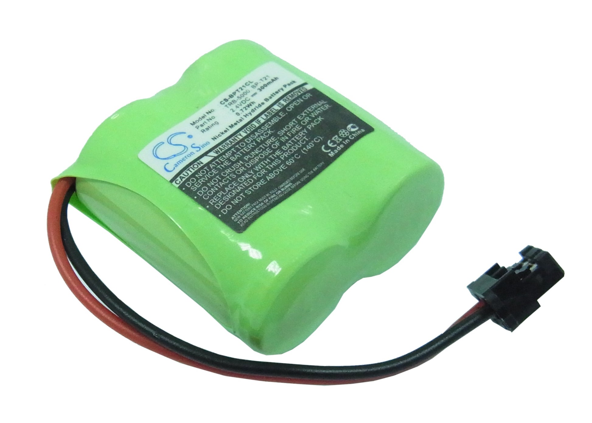 2.4V 300mAh/0.72Wh Ni-MH Cordless Phone Battery for Uniden