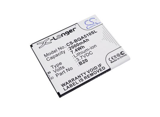 3.7V 2000mAh/7.40Wh Li-ion Mobile/SmartPhone Battery for BQ