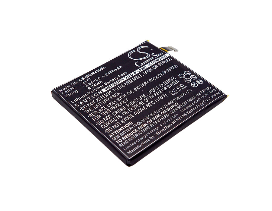 3.85V 2400mAh/9.24Wh Li-Polymer Mobile/SmartPhone Battery for BQ