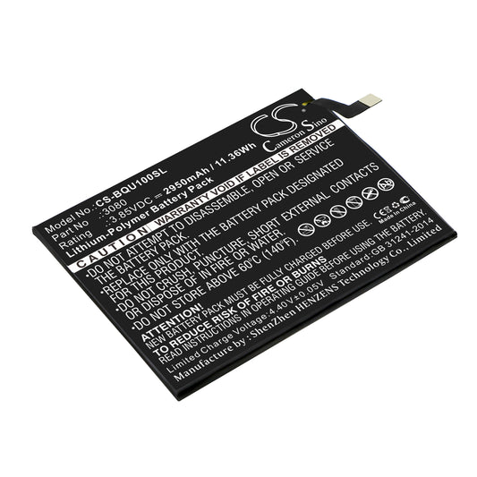 3.85V 2950mAh/11.36Wh Li-Polymer Mobile/SmartPhone Battery for BQ