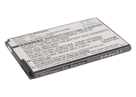 3.7V 1100mAh/4.07Wh Li-ion Mobile/SmartPhone Battery for Blackberry