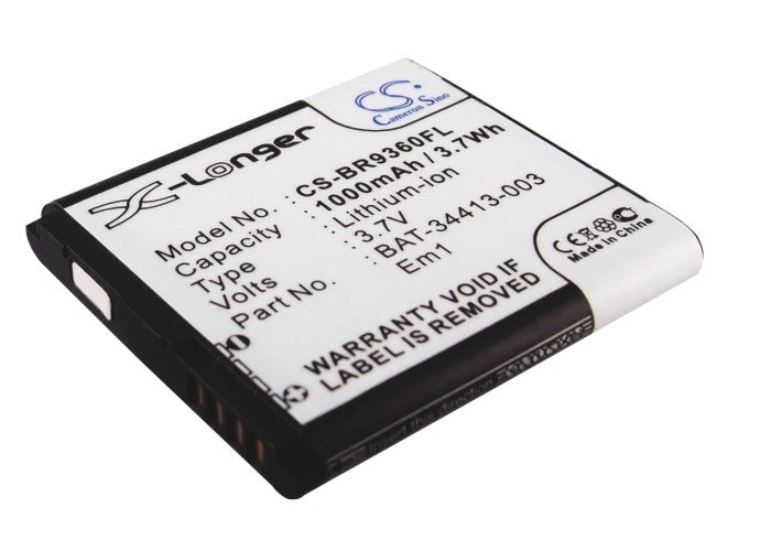 3.7V 1000mAh/3.7Wh Li-ion Mobile/SmartPhone Battery for Blackberry