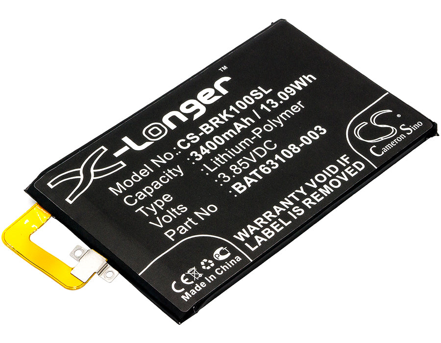 3.85V 3400mAh/13.09Wh Li-Polymer Mobile/SmartPhone Battery for Blackberry