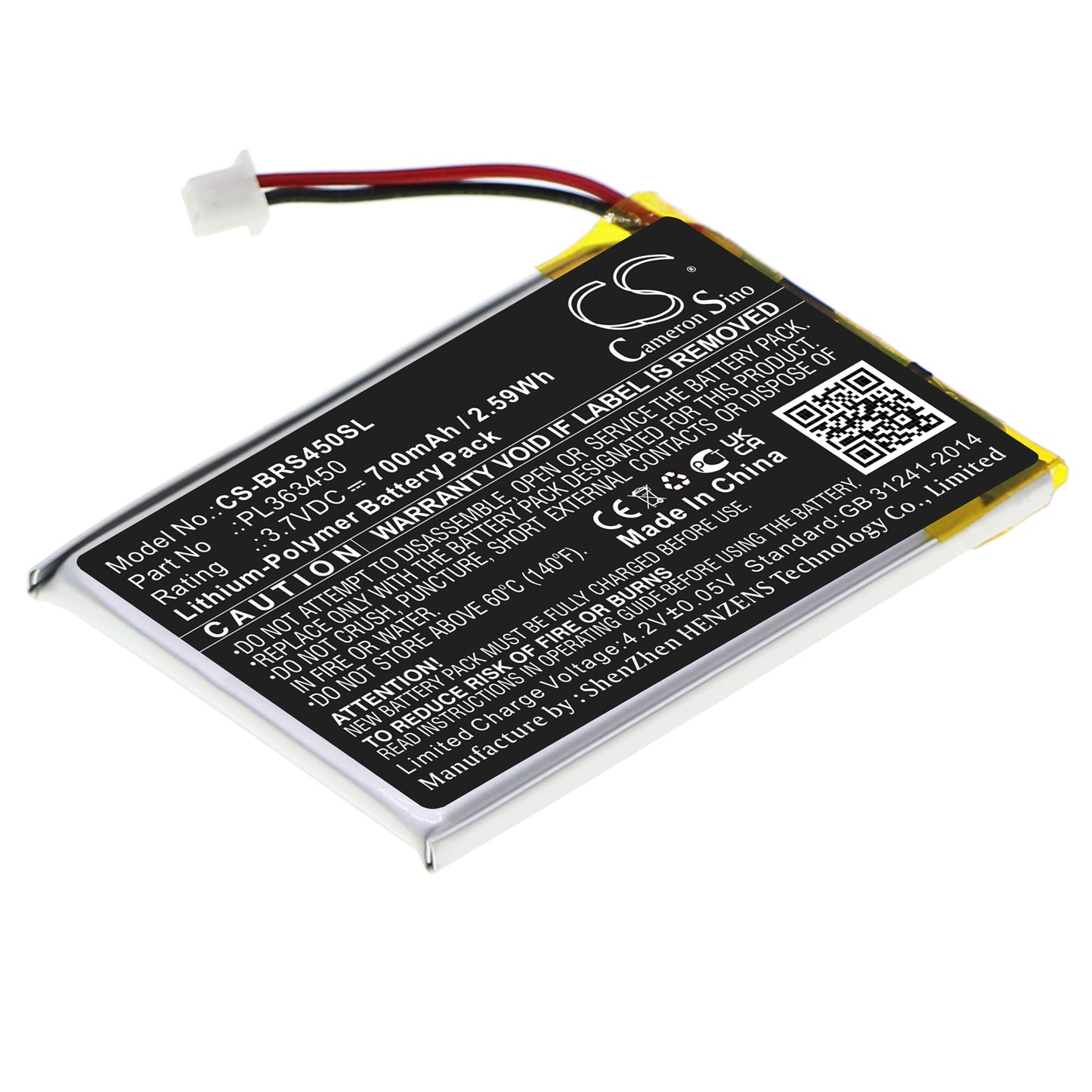 CS-BRS450SL Replacement Battery – Compatible with S450, S450-XT