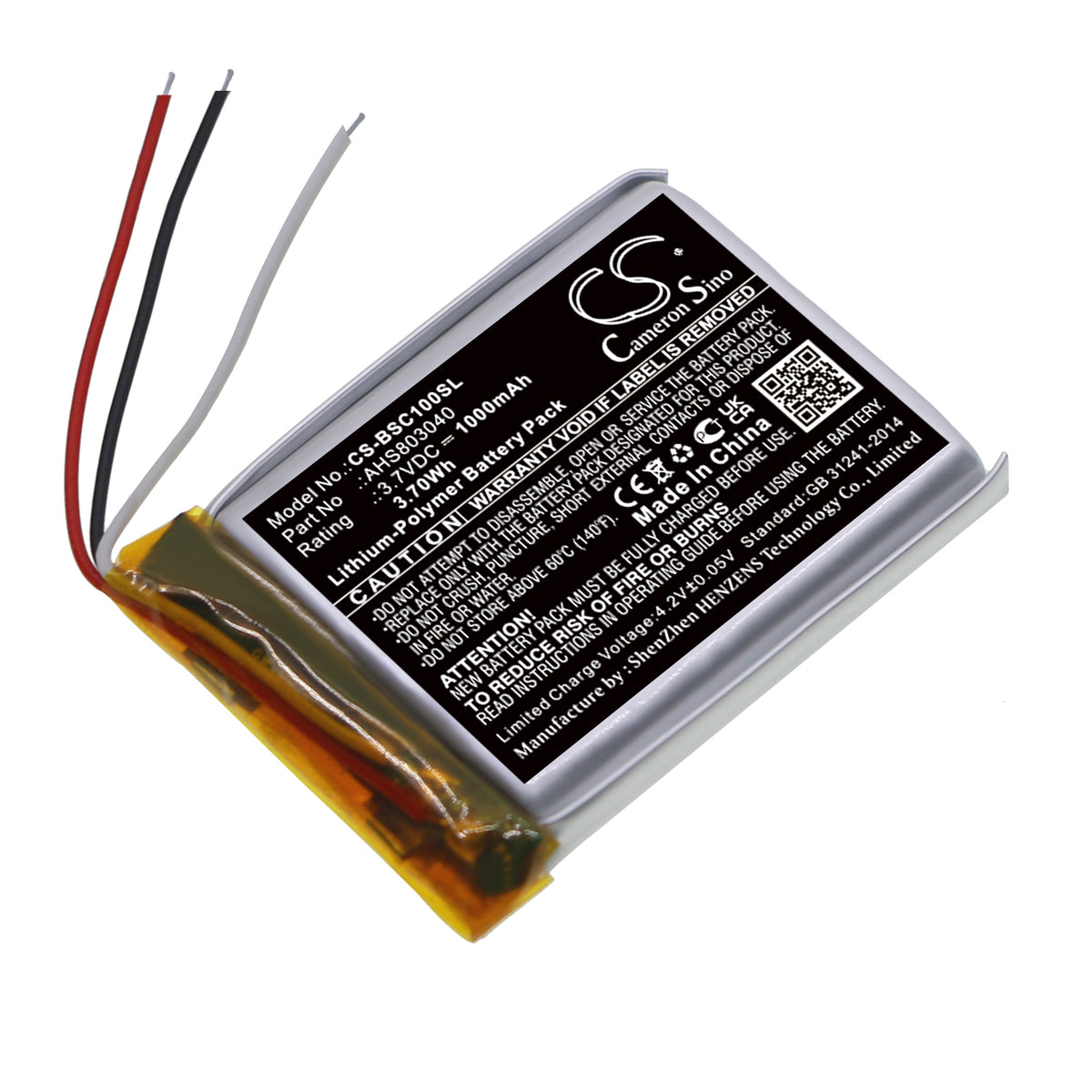 CS-BSC100SL Replacement Battery – Compatible with SoundWear Companion
