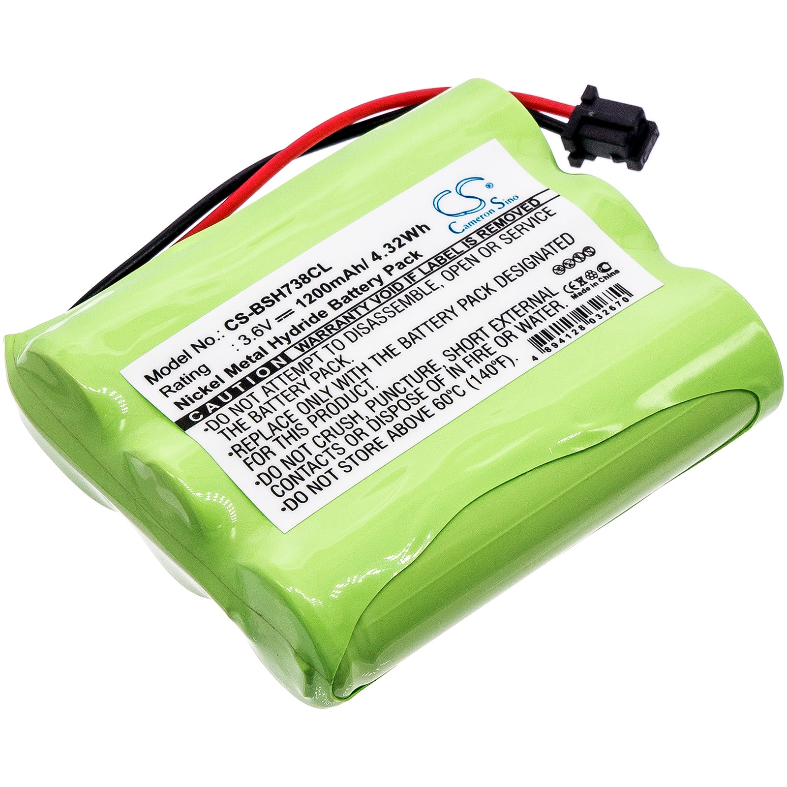 3.6V 1200mAh Ni-MH Cordless Phone Battery for Bosch