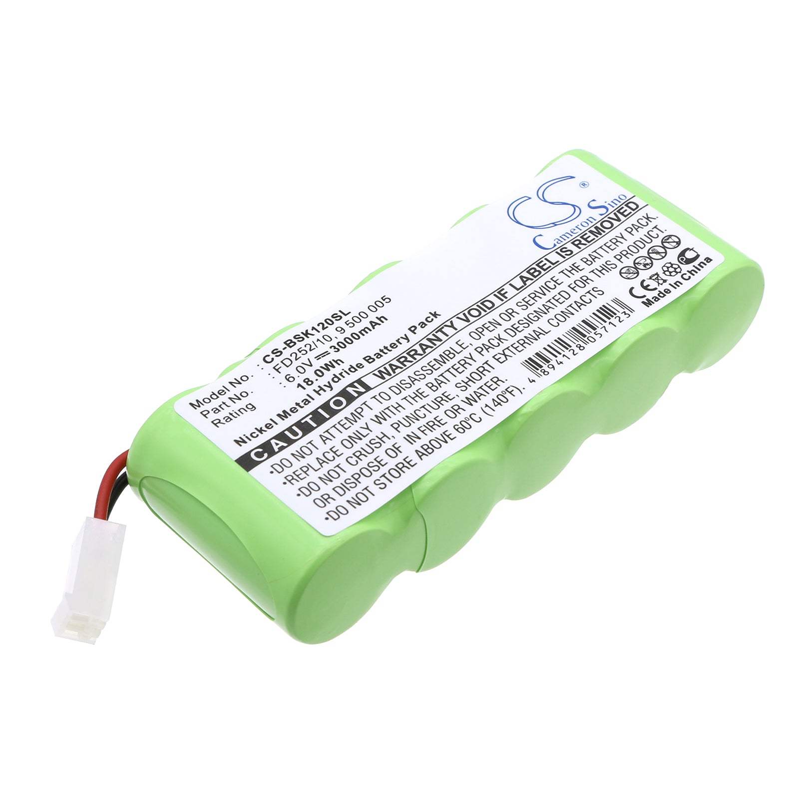 6V 3000mAh/18.00Wh Ni-MH Smart Home Battery for BOSCH