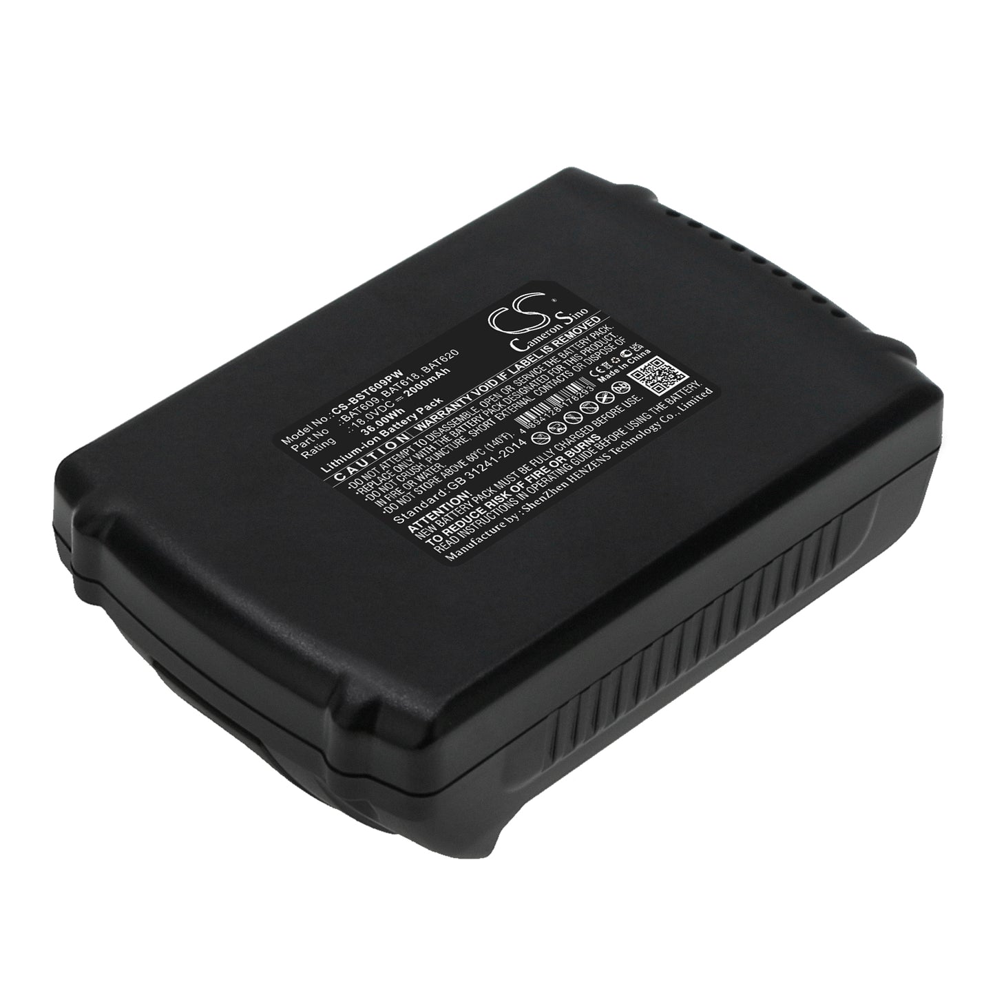 CS-BST609PW Replacement Battery – Compatible with 17618, 17618-01, 25618-01, 25618-02, 26618, 3601H61S10, 36618-02, 36618B, 37618, 37618-01, CCS180, CCS180B, CCS180K, CFL180, CRS180, CRS180B, CRS180K, DDB181, DDBB180, DDS181, GBH 18 V-LI, GCB 18 V-LI, GDR 18 V-LI, GDS 18 V-LI, GDS 18V-LI HT, GGS 18 V-LI, GSA 18 V-LI, GSB 18 VE-2-LI, GSB 18 V-LI, GSB 18-2-LI, GSB 18v-li, GSK 18 V-LI, GSR 18 VE-2-LI, GSR 18 V-LI, GSR 18-2-LI, GWS 18 V-LI, IDS181