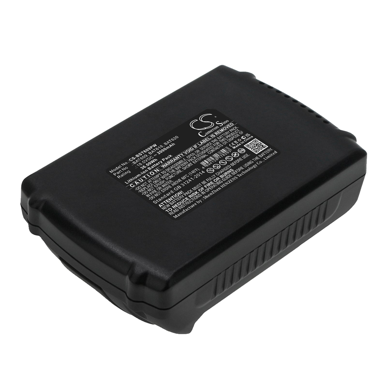 CS-BST609PW Replacement Battery – Compatible with 17618, 17618-01, 25618-01, 25618-02, 26618, 3601H61S10, 36618-02, 36618B, 37618, 37618-01, CCS180, CCS180B, CCS180K, CFL180, CRS180, CRS180B, CRS180K, DDB181, DDBB180, DDS181, GBH 18 V-LI, GCB 18 V-LI, GDR 18 V-LI, GDS 18 V-LI, GDS 18V-LI HT, GGS 18 V-LI, GSA 18 V-LI, GSB 18 VE-2-LI, GSB 18 V-LI, GSB 18-2-LI, GSB 18v-li, GSK 18 V-LI, GSR 18 VE-2-LI, GSR 18 V-LI, GSR 18-2-LI, GWS 18 V-LI, IDS181