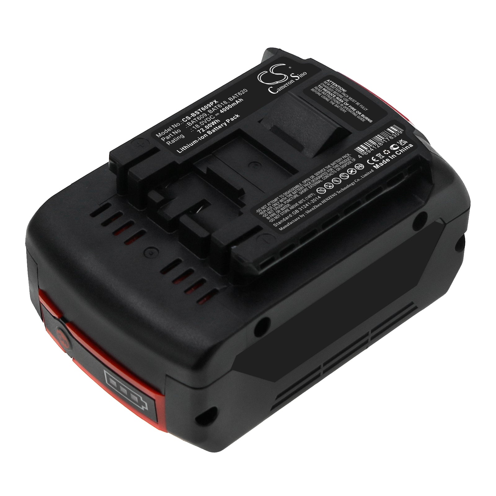 CS-BST609PX Replacement Battery – Compatible with 17618, 17618-01, 25618-01, 25618-02, 26618, 3601H61S10, 36618-02, 36618B, 37618, 37618-01, CCS180, CCS180B, CCS180K, CFL180, CRS180, CRS180B, CRS180K, DDB181, DDBB180, DDS181, GBH 18 V-LI, GCB 18 V-LI, GDR 18 V-LI, GDS 18 V-LI, GDS 18V-LI HT, GGS 18 V-LI, GSA 18 V-LI, GSB 18 VE-2-LI, GSB 18 V-LI, GSB 18-2-LI, GSB 18v-li, GSK 18 V-LI, GSR 18 VE-2-LI, GSR 18 V-LI, GSR 18-2-LI, GWS 18 V-LI, IDS181