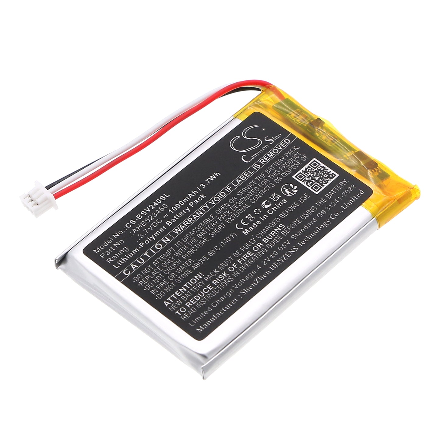 CS-BSV240SL Replacement Battery – Compatible with V24R Video Baby Monitor
