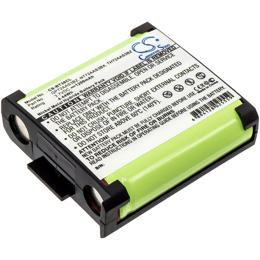 3.6V 1200mAh/4.32Wh Ni-MH Cordless Phone Battery for GE