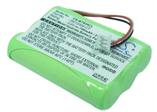 3.6V 700mAh/2.52Wh Ni-MH Cordless Phone Battery for Uniden