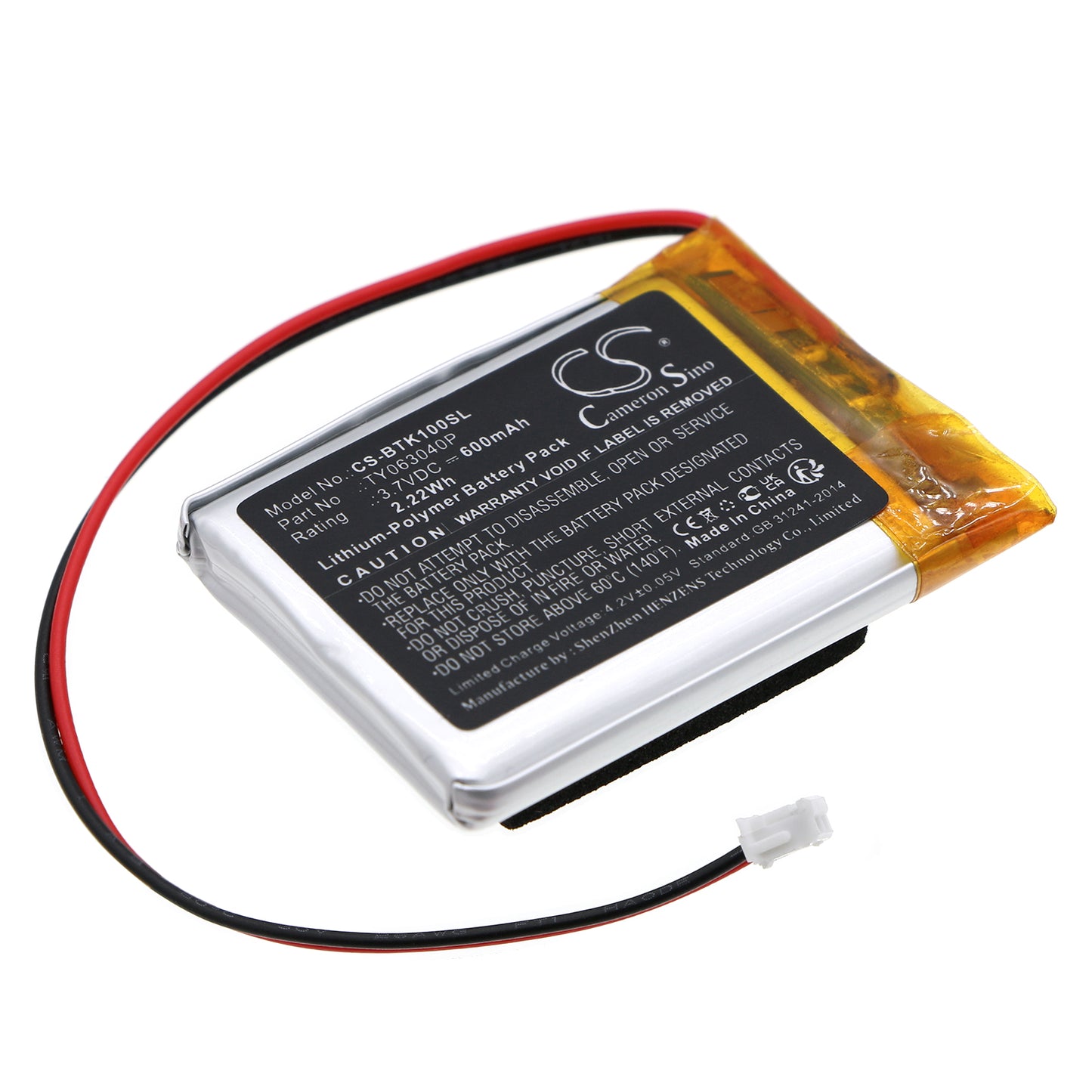 CS-BTK100SL Replacement Battery – Compatible with BADRADIO SRB 10, SRB 10