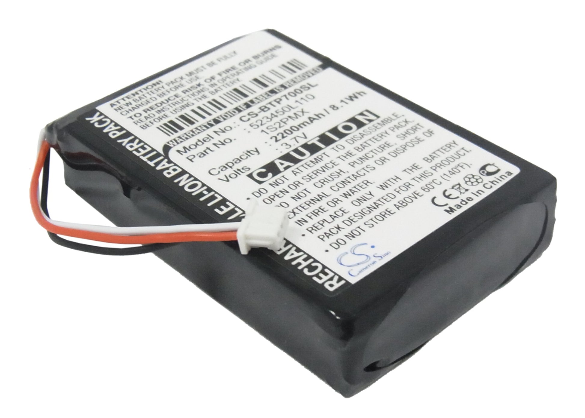 3.7V 2200mAh Li-ion GPS/Navigator Battery for Blaupunkt