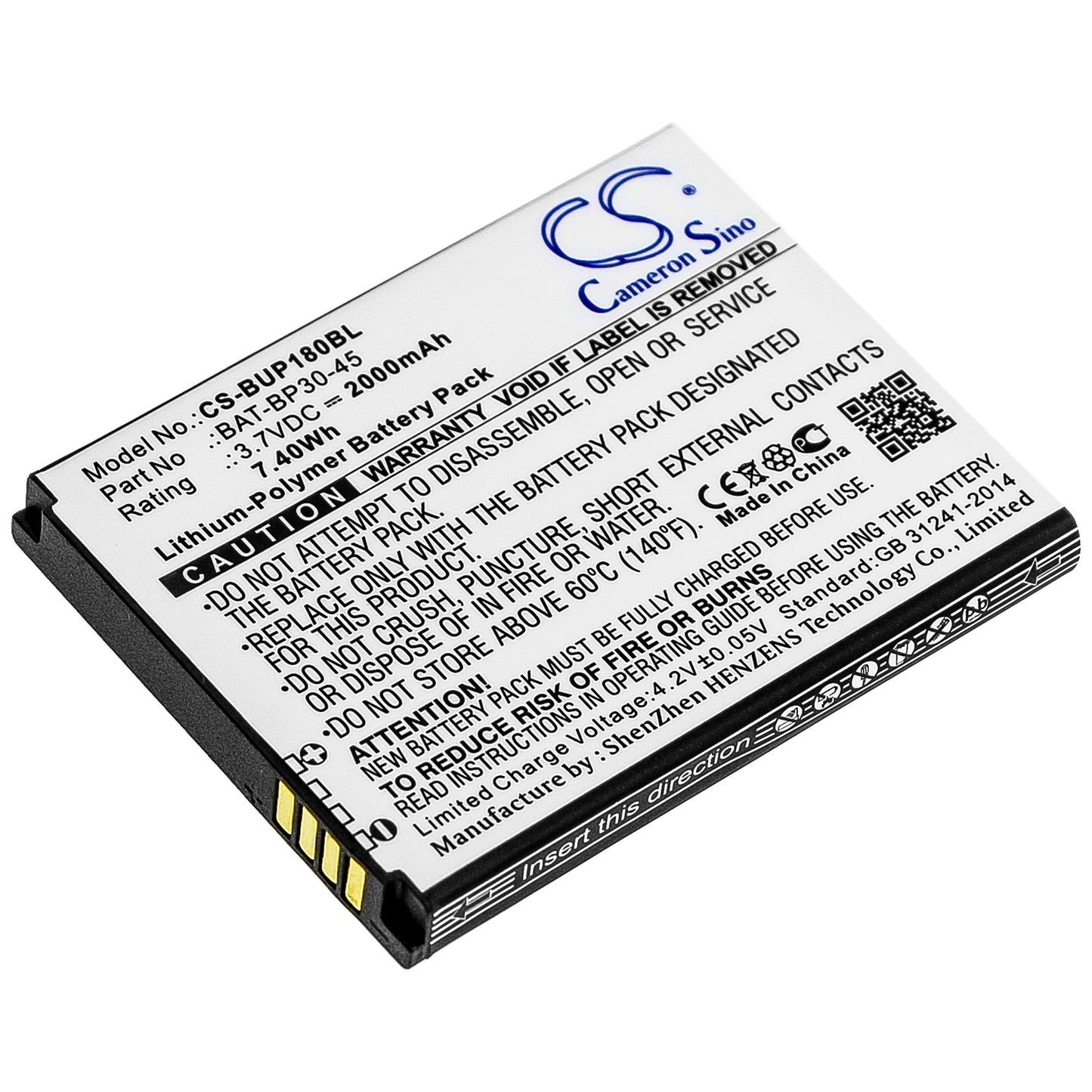 CS-BUP180BL Replacement Battery – Compatible with BM180, BP30