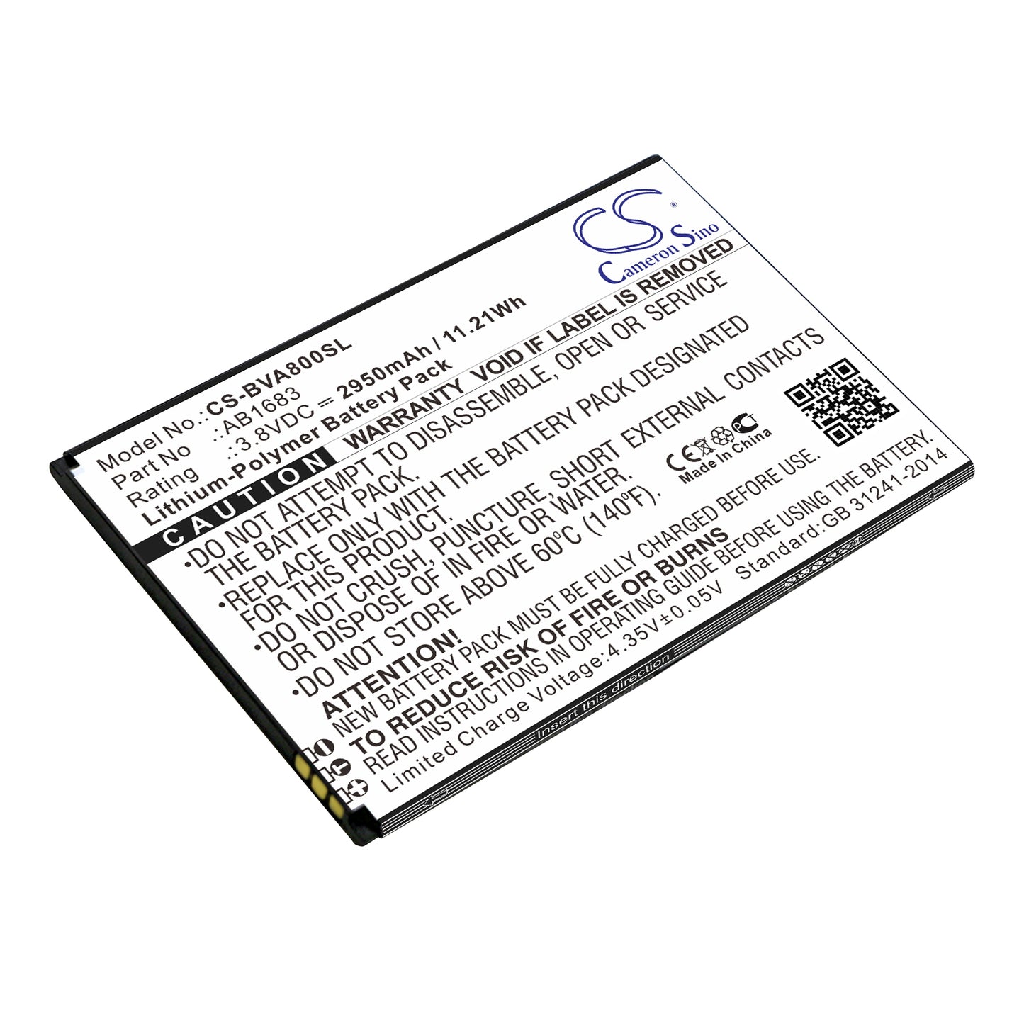 CS-BVA800SL Replacement Battery – Compatible with A8 MAX