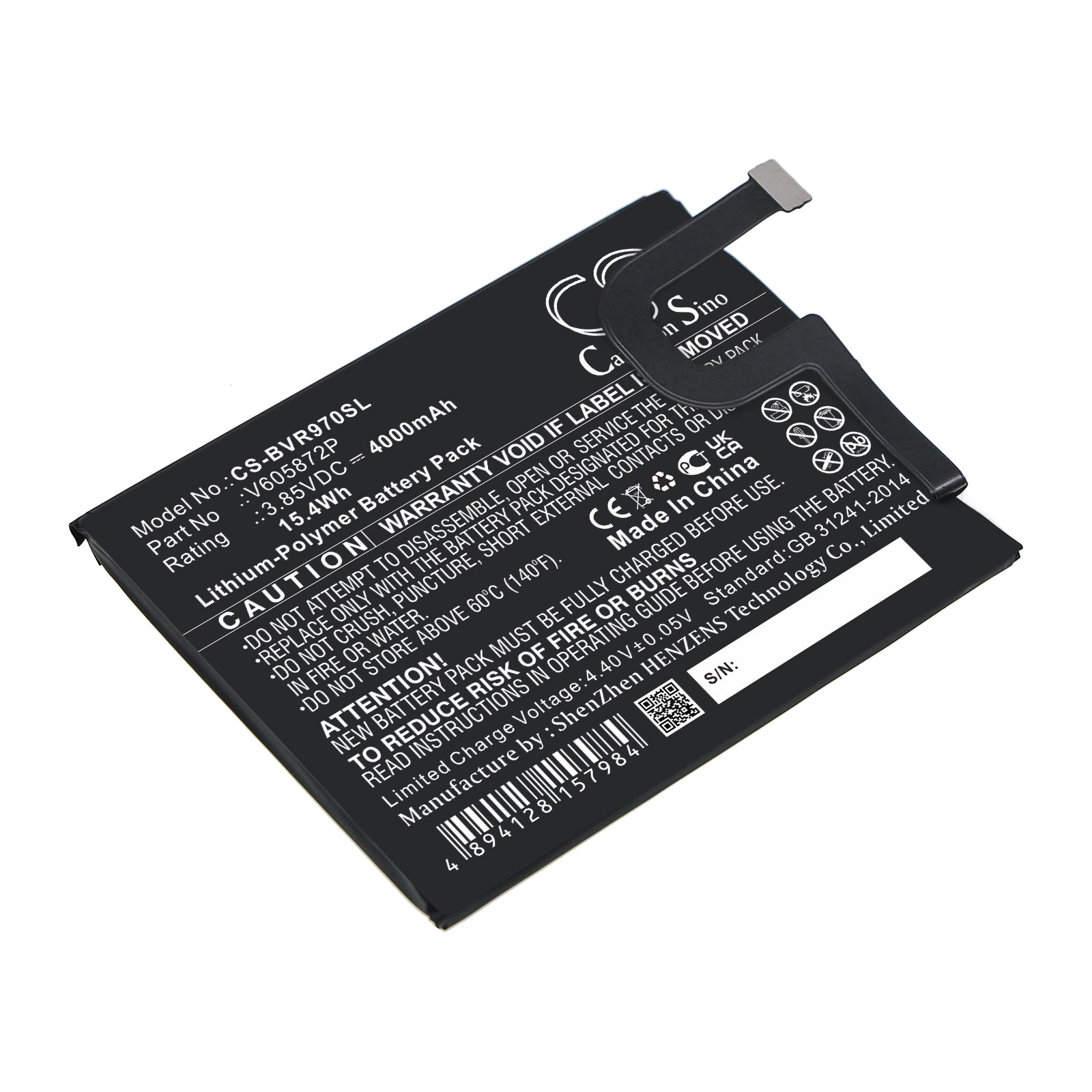 CS-BVR970SL Replacement Battery – Compatible with BV9700
