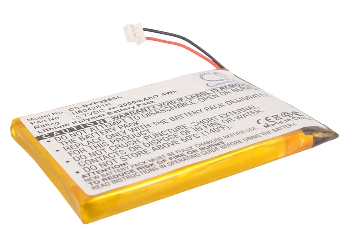 3.7V 2000mAh/7.4Wh Li-Polymer GPS/Navigator Battery for Bushnell