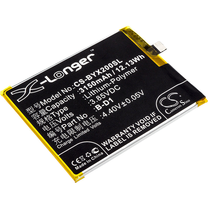 3.85V 3150mAh/12.13Wh Li-Polymer Mobile/SmartPhone Battery for VIVO