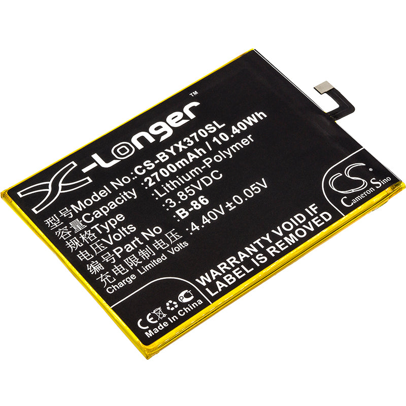3.85V 2700mAh/10.40Wh Li-Polymer Mobile/SmartPhone Battery for BBK