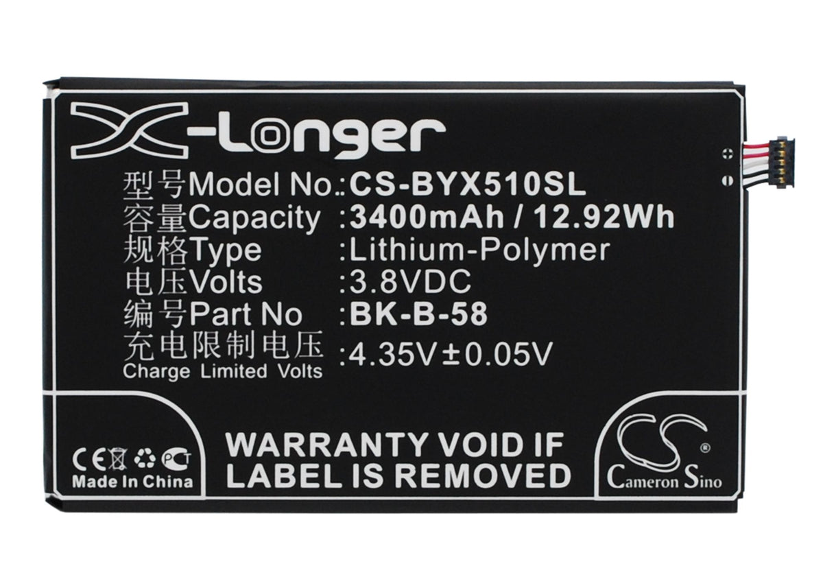 3.8V 3400mAh/12.92Wh Li-Polymer Mobile/SmartPhone Battery for BBK