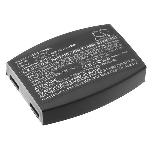 3.7V 950mAh/3.52Wh Li-ion Wireless Headset Battery for 3M