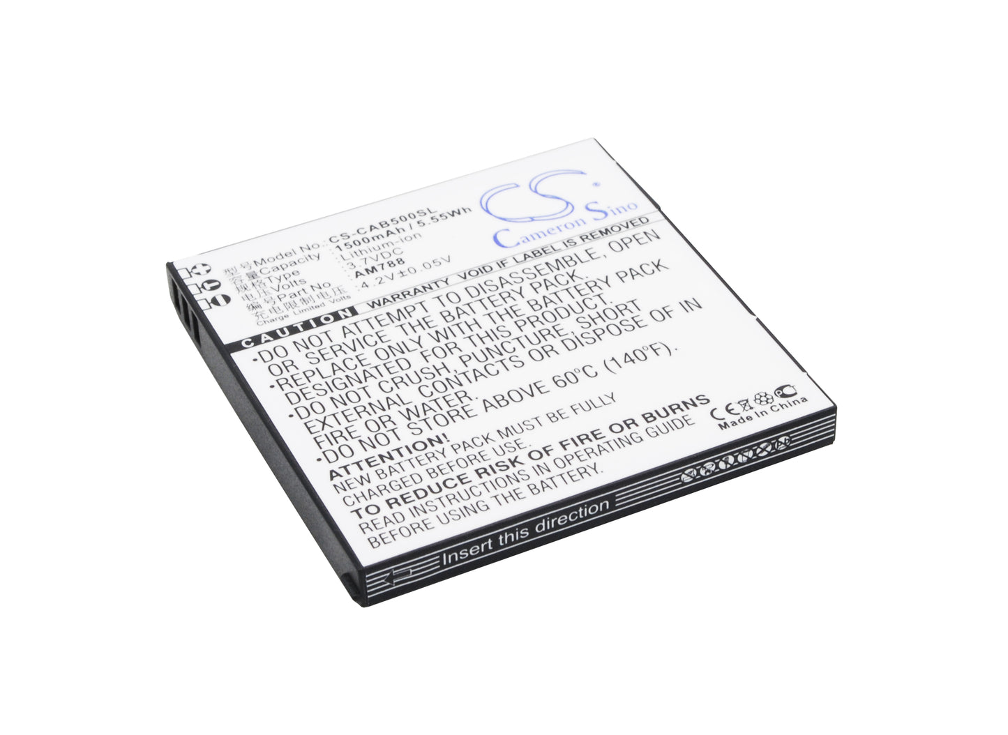 3.7V 1500mAh/5.55Wh Li-ion Mobile/SmartPhone Battery for Aston Martin