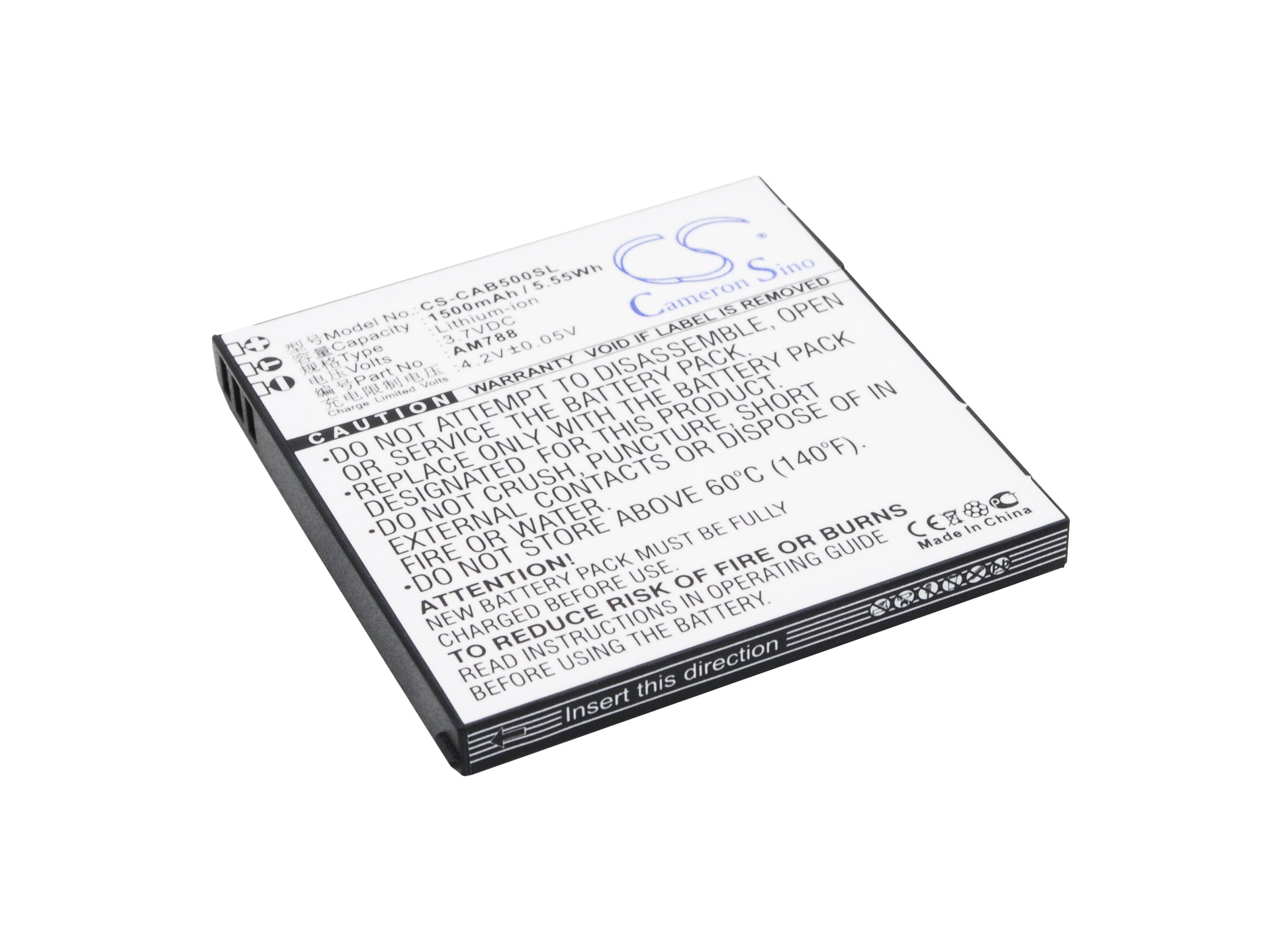 3.7V 1500mAh/5.55Wh Li-ion Mobile/SmartPhone Battery for Aston Martin