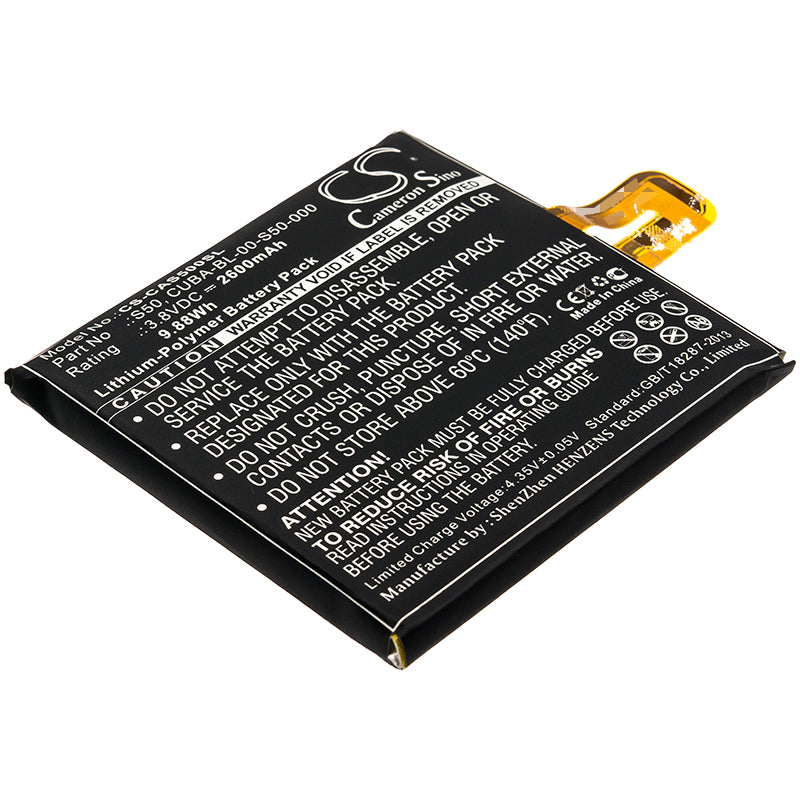 3.8V 2600mAh/9.88Wh Li-Polymer Mobile/SmartPhone Battery for CAT