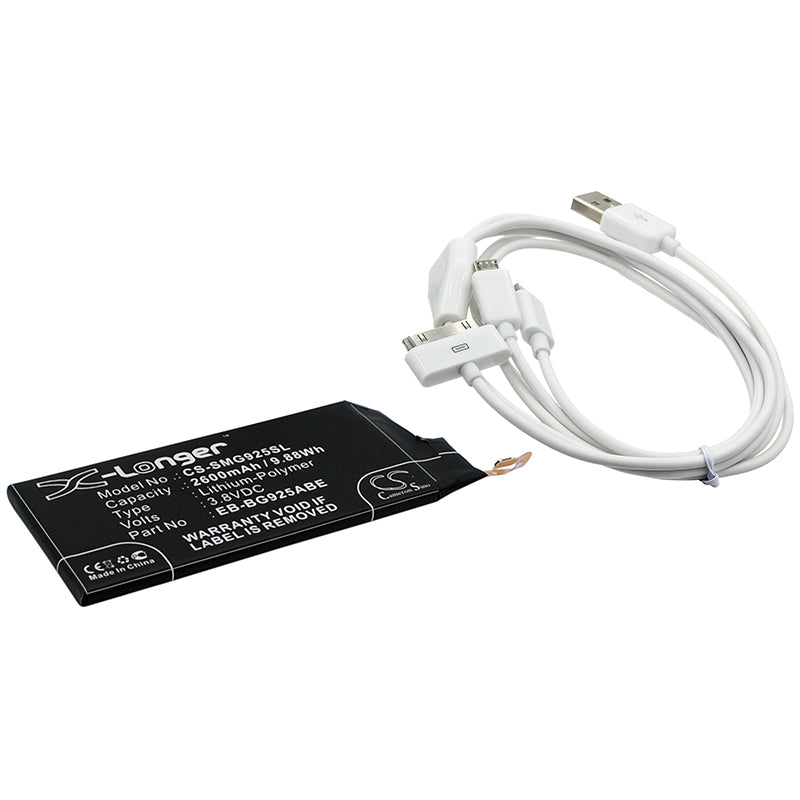 CS-CB029 Replacement Battery – Compatible with Galaxy S6 Edge, Galaxy S6 Edge TD-LTE, SC-04G, SGH-N516, SGH-V504, SM-G925, SM-G9250, SM-G925A, SM-G925F, SM-G925FQ, SM-G925I, SM-G925J, SM-G925K, SM-G925L, SM-G925P, SM-G925R, SM-G925R4, SM-G925S, SM-G925T, SM-G925V, SM-G925W8, SM-G925X, SM-G925Z, Zero