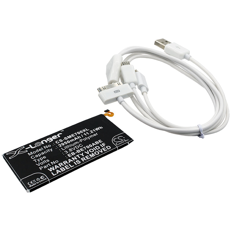 CS-CB034 Replacement Battery – Compatible with Galaxy E7, Galaxy E7 Duo, Galaxy E7 Duos 4G, SM-E7000, SM-E7009, SM-E700D, SM-E700F, SM-E700F/DS, SM-E700H, SM-E700H/DD, SM-E700H/DS, SM-E700M, SM-E700M/DS, SM-E700S