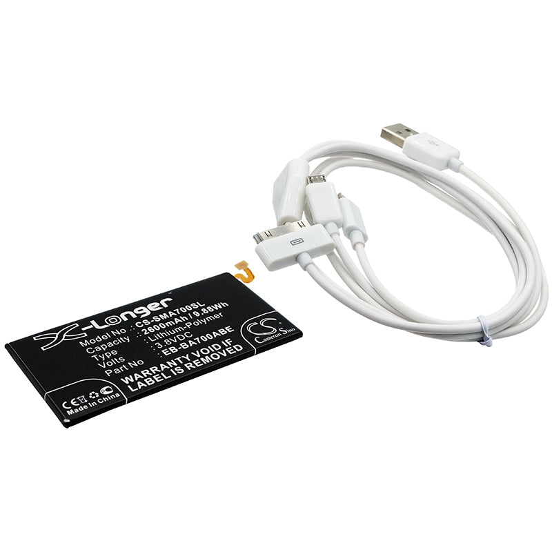 CS-CB037 Replacement Battery – Compatible with Galaxy A7, Galaxy A7 Duos, SM-A7000, SM-A7009, SM-A700F, SM-A700FD, SM-A700H, SM-A700K, SM-A700L, SM-A700S, SM-A700X, SM-A700YD