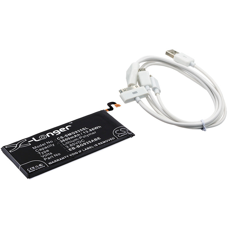CS-CB039 Replacement Battery – Compatible with Galaxy S7 Edge, Galaxy S7 Edge XLTE, Hero 2, SC-02H, SCV33, SGH-N611, SM-G935A, SM-G935F, SM-G935J, SM-G935P, SM-G935R4, SM-G935T, SM-G935V