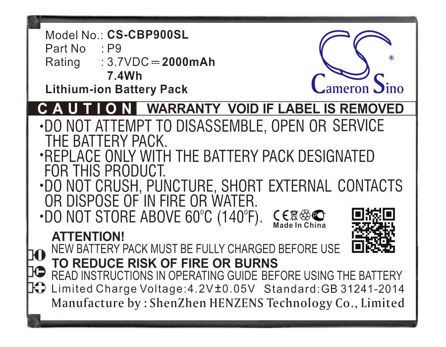 CS-CBP900SL Replacement Battery – Compatible with P9