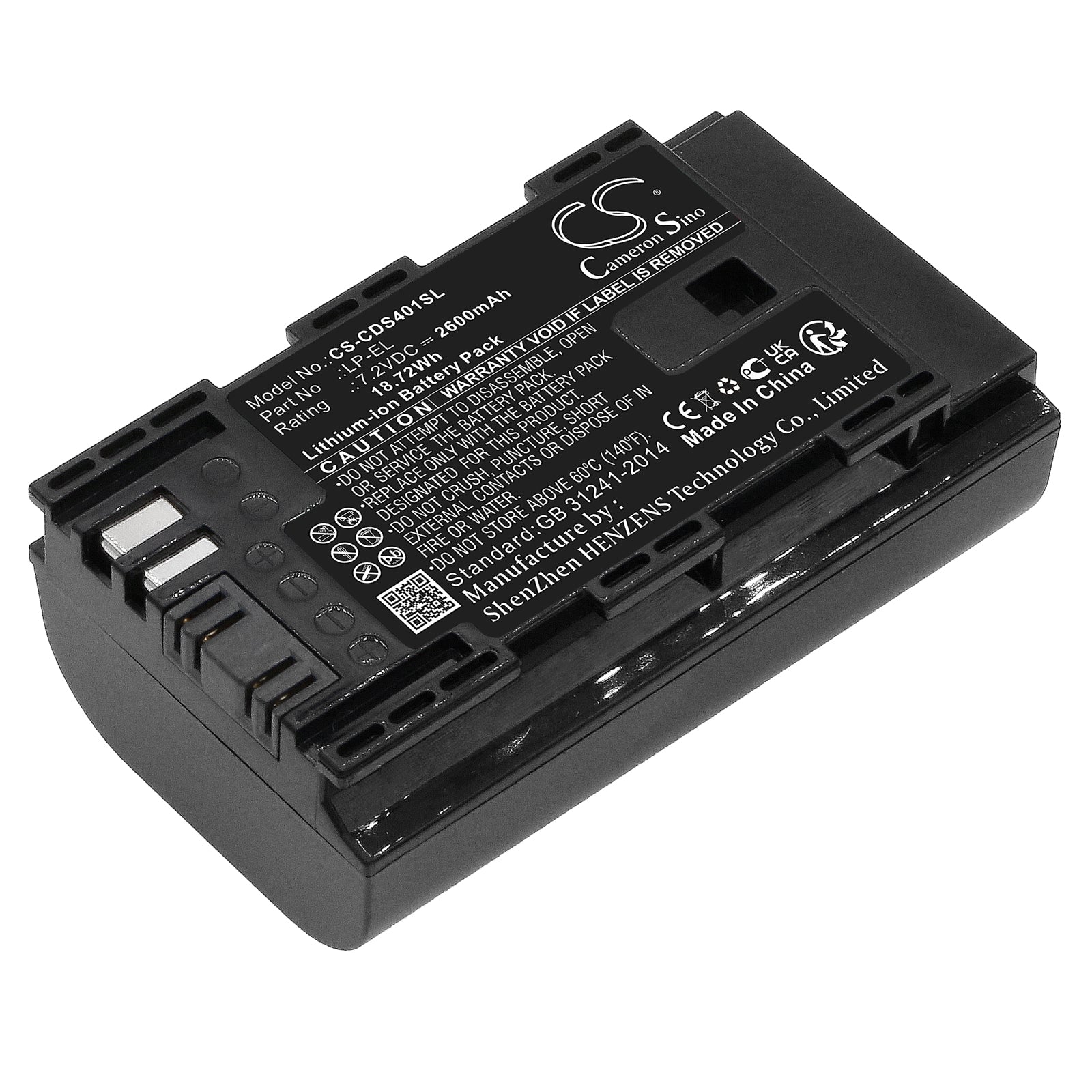 CS-CDS401SL Replacement Battery – Compatible with DS401231, Speedlite EL‑1