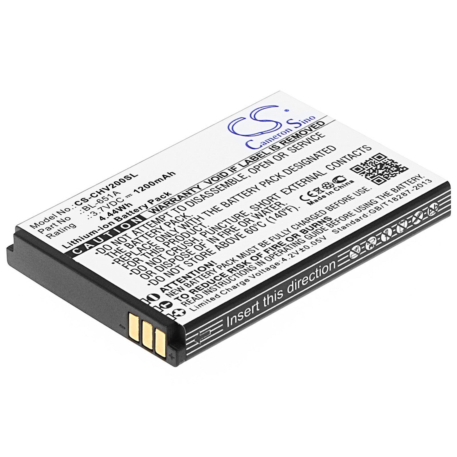 3.7V 1500mAh/5.55Wh Li-ion Mobile/SmartPhone Battery for Crosscall
