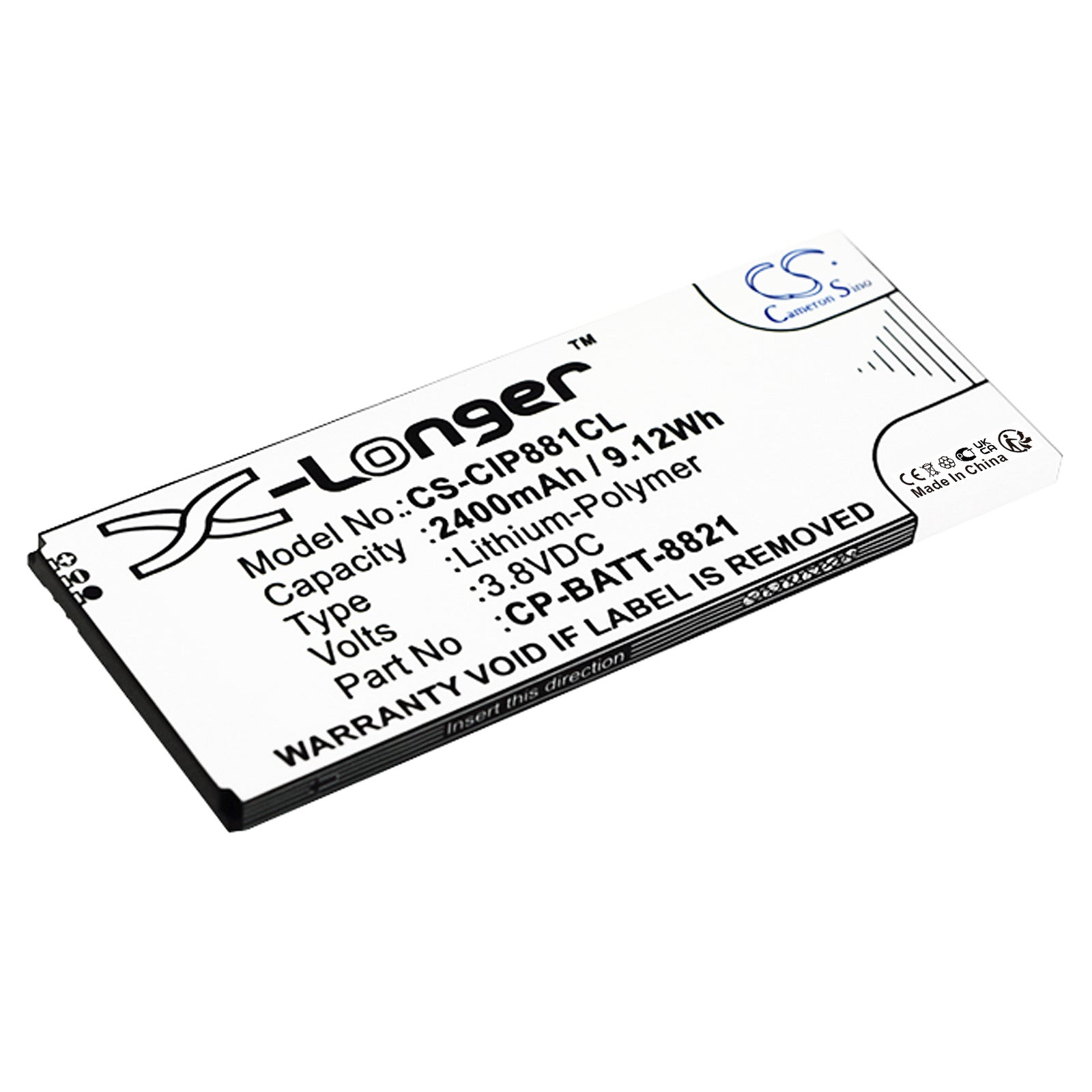CS-CIP881CL Replacement Battery – Compatible with 8800