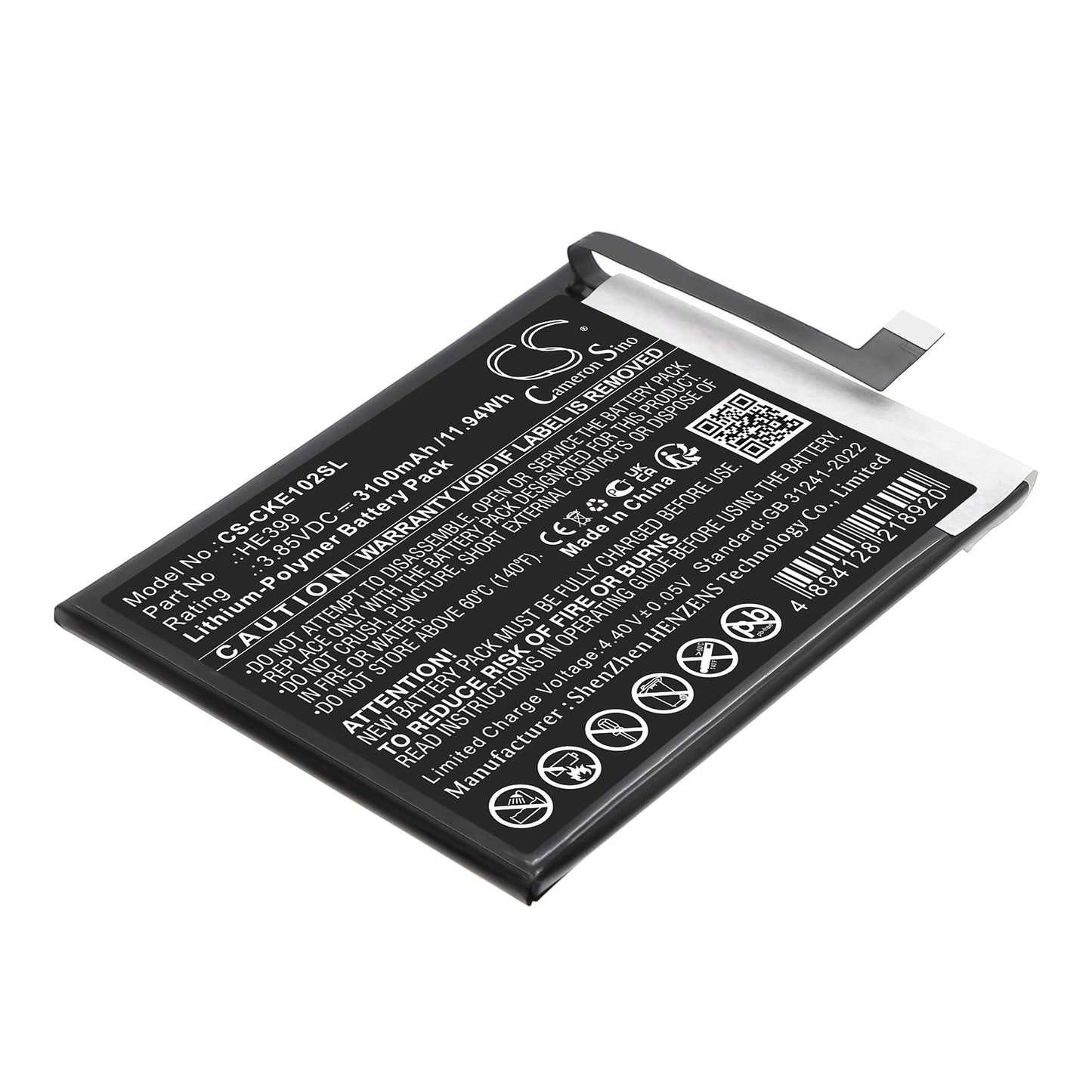 CS-CKE102SL Replacement Battery – Compatible with EC1002, Ovation 2