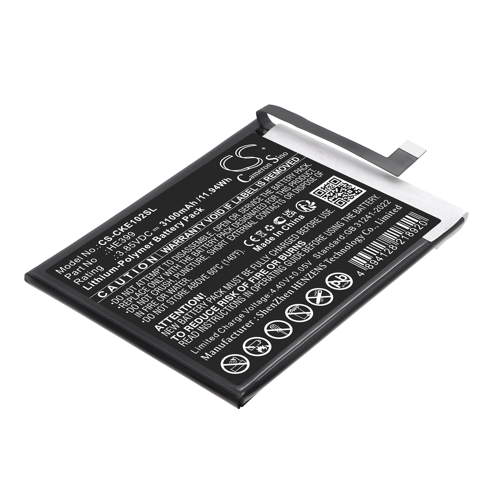 CS-CKE102SL Replacement Battery – Compatible with EC1002, Ovation 2
