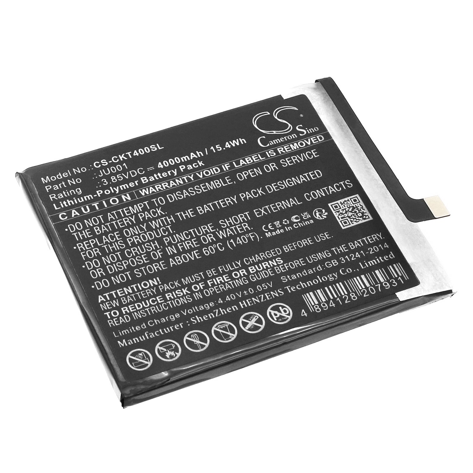 CS-CKT400SL Replacement Battery – Compatible with Icon 4, WTCKT01
