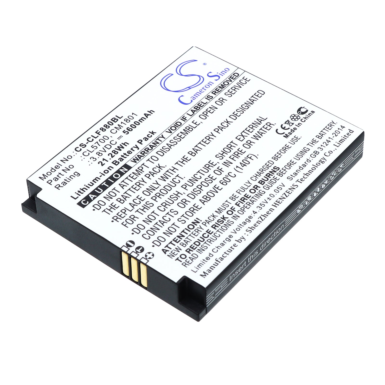CS-CLF880BL Replacement Battery – Compatible with F880, F880P, F880PEU