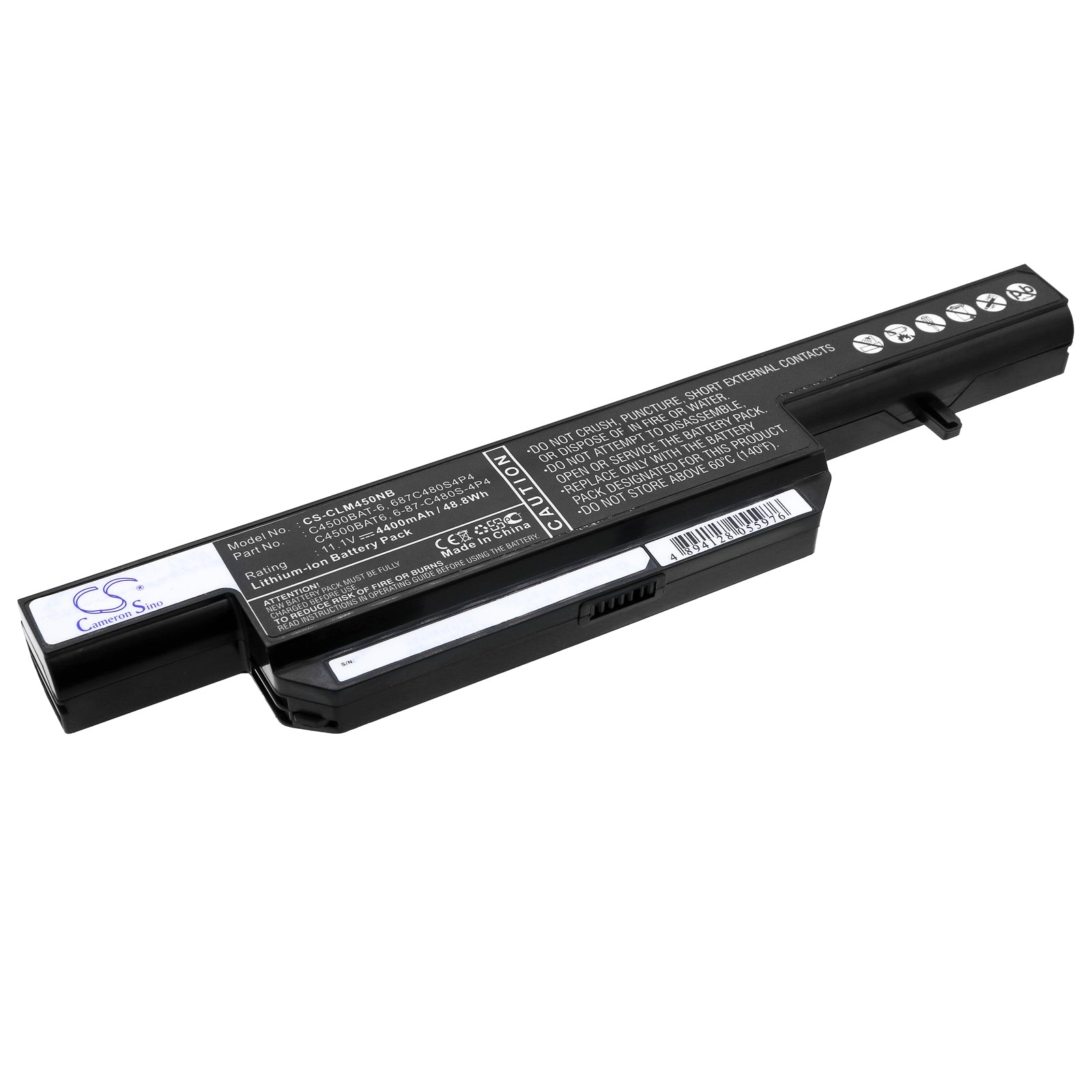 11.1V 4400mAh Li-ion Notebook/Laptop Battery for CLEVO