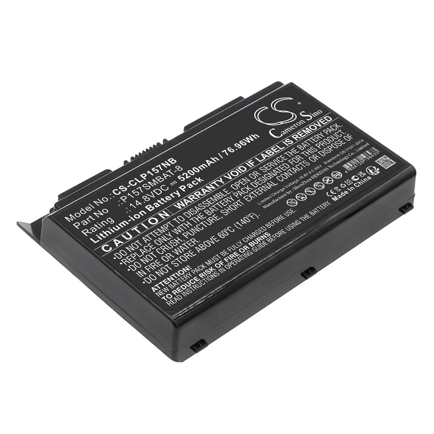 CS-CLP157NB Replacement Battery – Compatible with XMG P502, XMG P503, XMG P503-1AF, XMG P503-4OB, XMG P503-5OR, XMG P503-6AZ, XMG P503-8IN, XMG P503-9IH, XMG P504, XMG P704