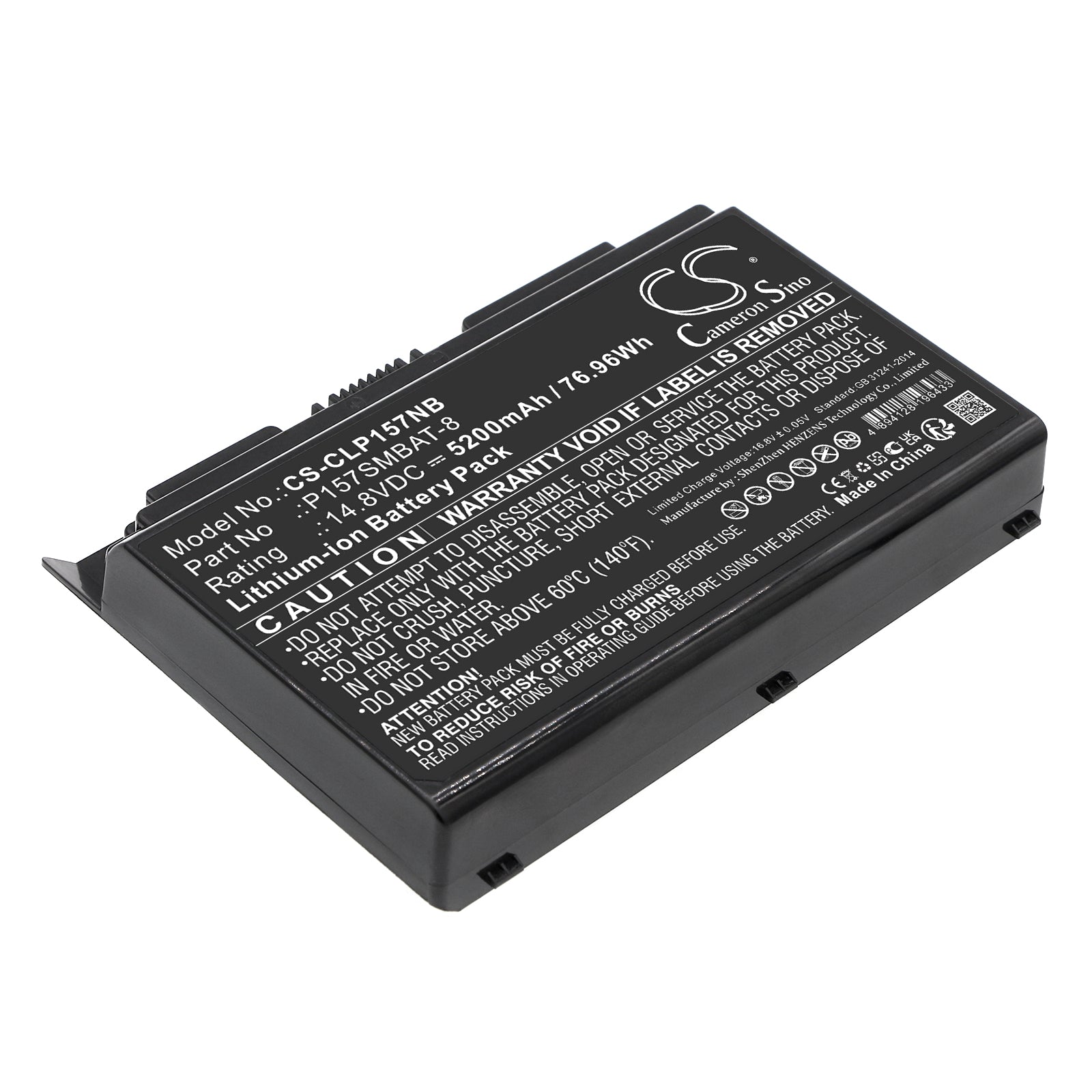 CS-CLP157NB Replacement Battery – Compatible with XMG P502, XMG P503, XMG P503-1AF, XMG P503-4OB, XMG P503-5OR, XMG P503-6AZ, XMG P503-8IN, XMG P503-9IH, XMG P504, XMG P704