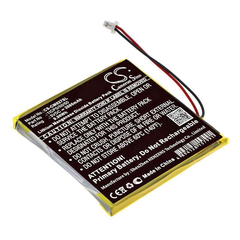 CS-CM027SL Replacement Battery – Li-MnO2 3.0 3000mAh / 9.00Wh
