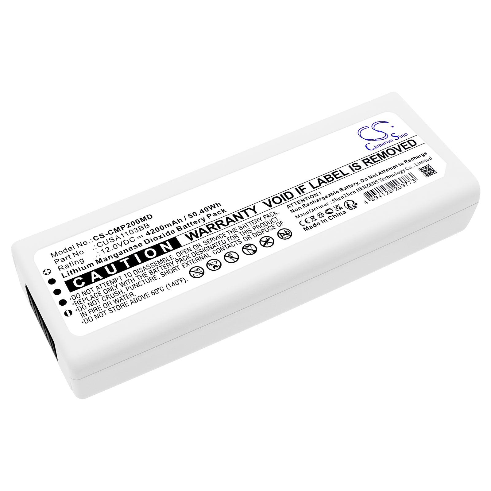 CS-CMP200MD Replacement Battery – Compatible with CU-SP Serie Long, i-PAD SP1, iPAD SP1 Defibrillator, i-PAD SP2, iPAD SP2 Defibrillator