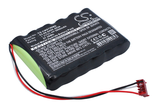 7.2V 3800mAh/27.36Wh Ni-MH Medical Battery for Cas Medical